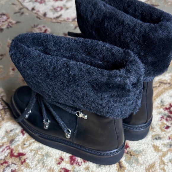 Grenson Charcoal Fur-Lined Winter Boots sz3 1/2 UK - Picture 4 of 9